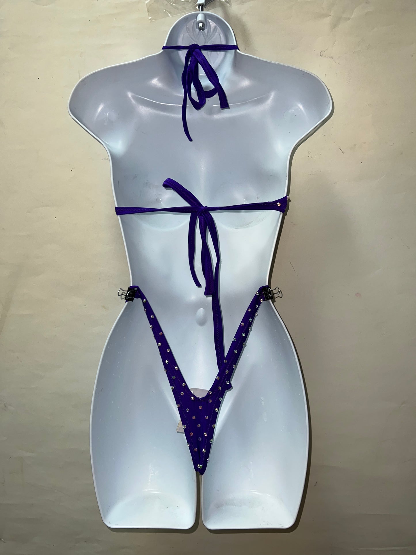 Two Piece Purple Short Set