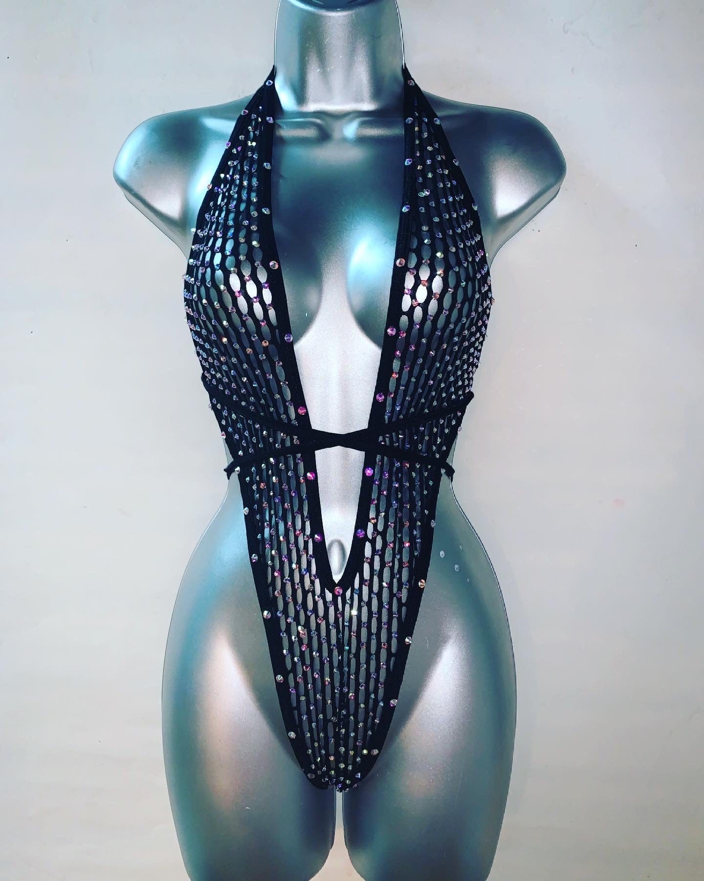 One Piece Rhinestone Ensemble