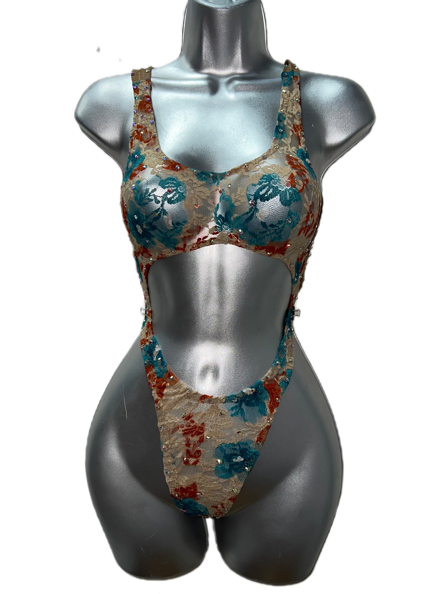 FLORAL LACE BODYSUIT