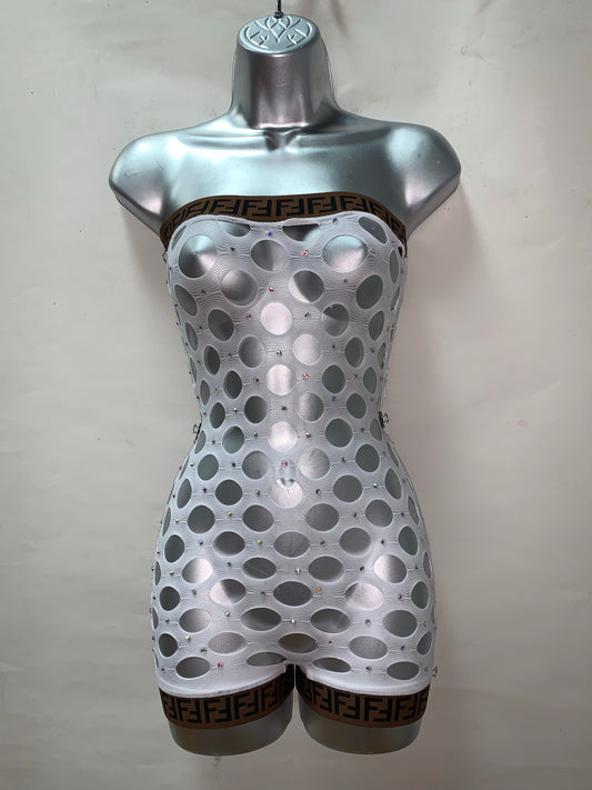One Piece Rhinestone Ensemble