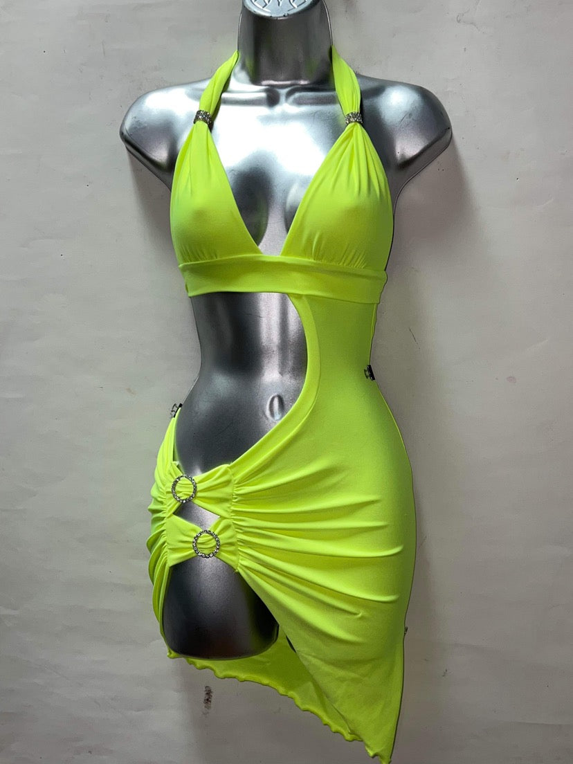 BRIGHT YELLOW DRESS