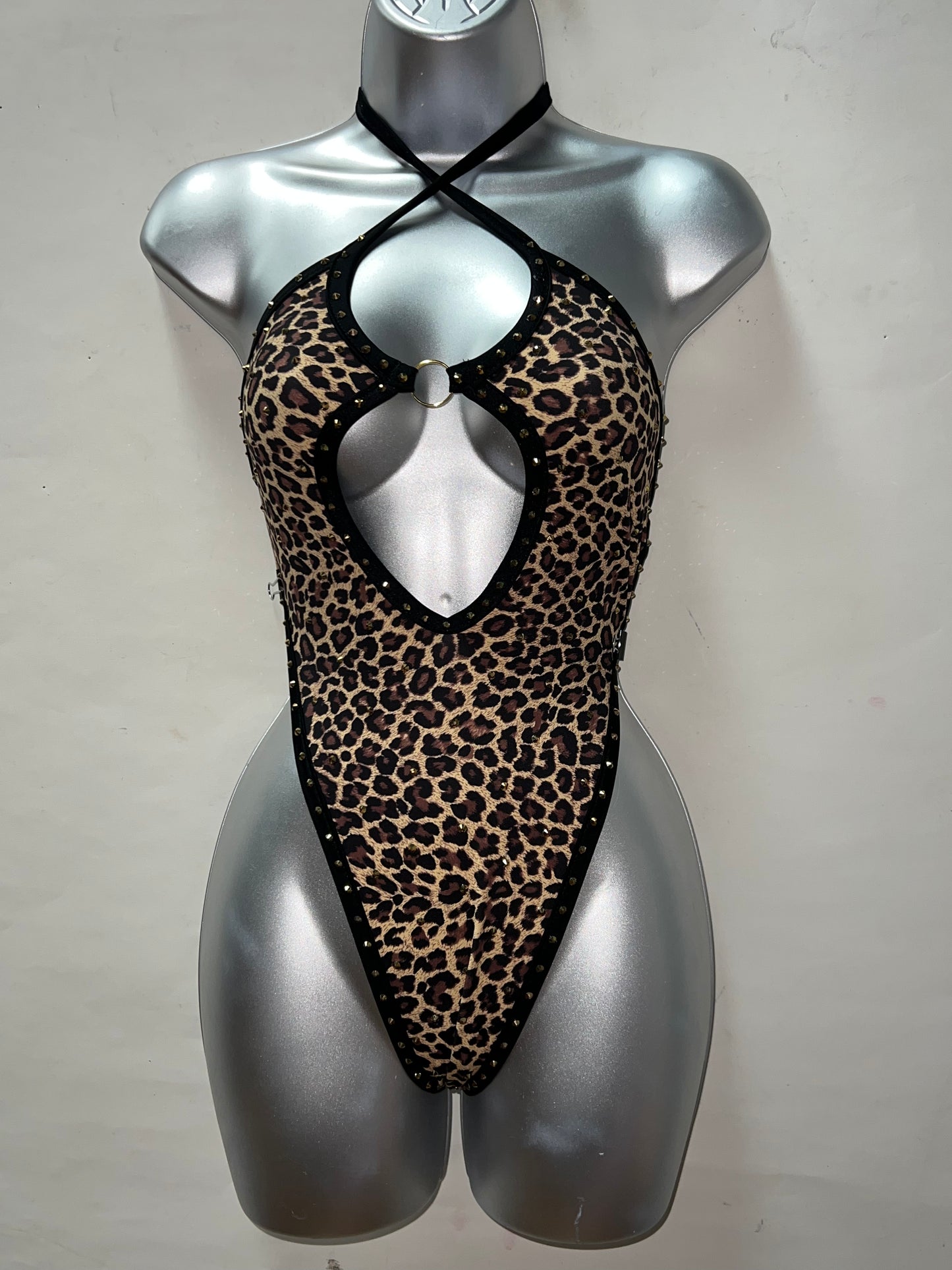 One Piece Leopard Print Ensemble