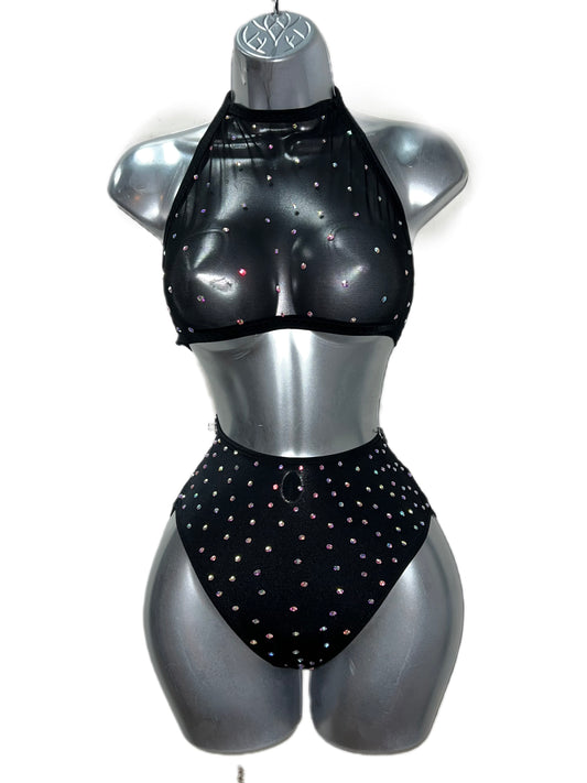 Two Piece High Waist Short Set