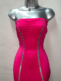 Rhinestone Pink Tube Dress