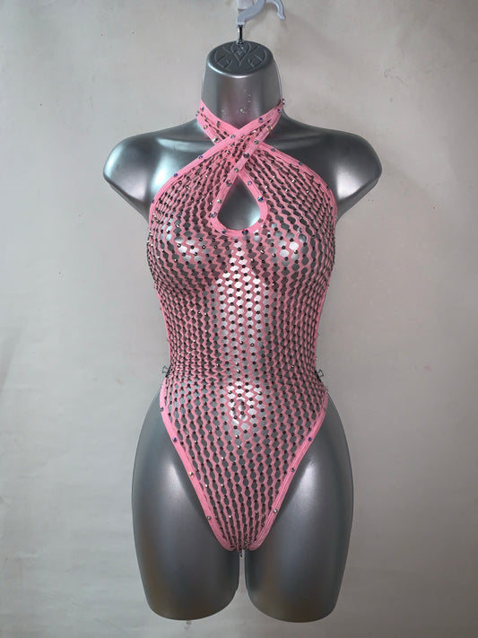 One Piece Rhinestone Ensemble