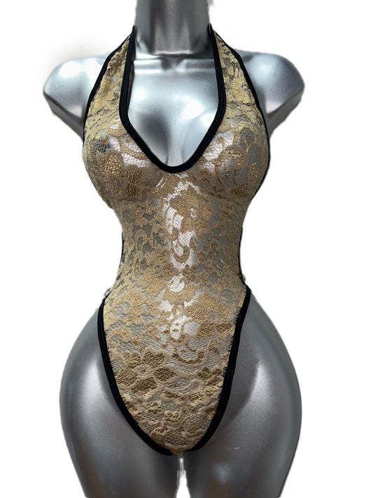 Nude Lace One Piece