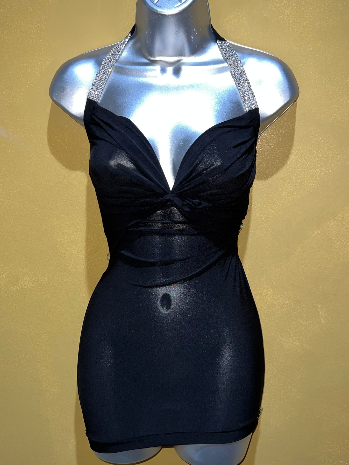 Rhinestone Mini Dress