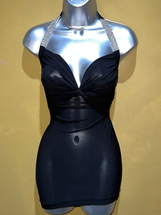 Rhinestone Mini Dress