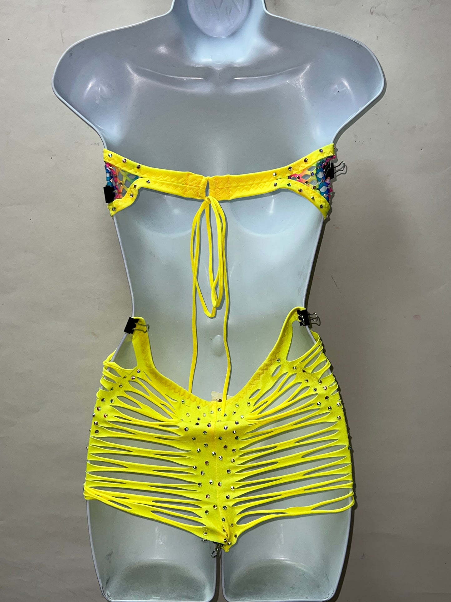 Two Piece Neon Short Set