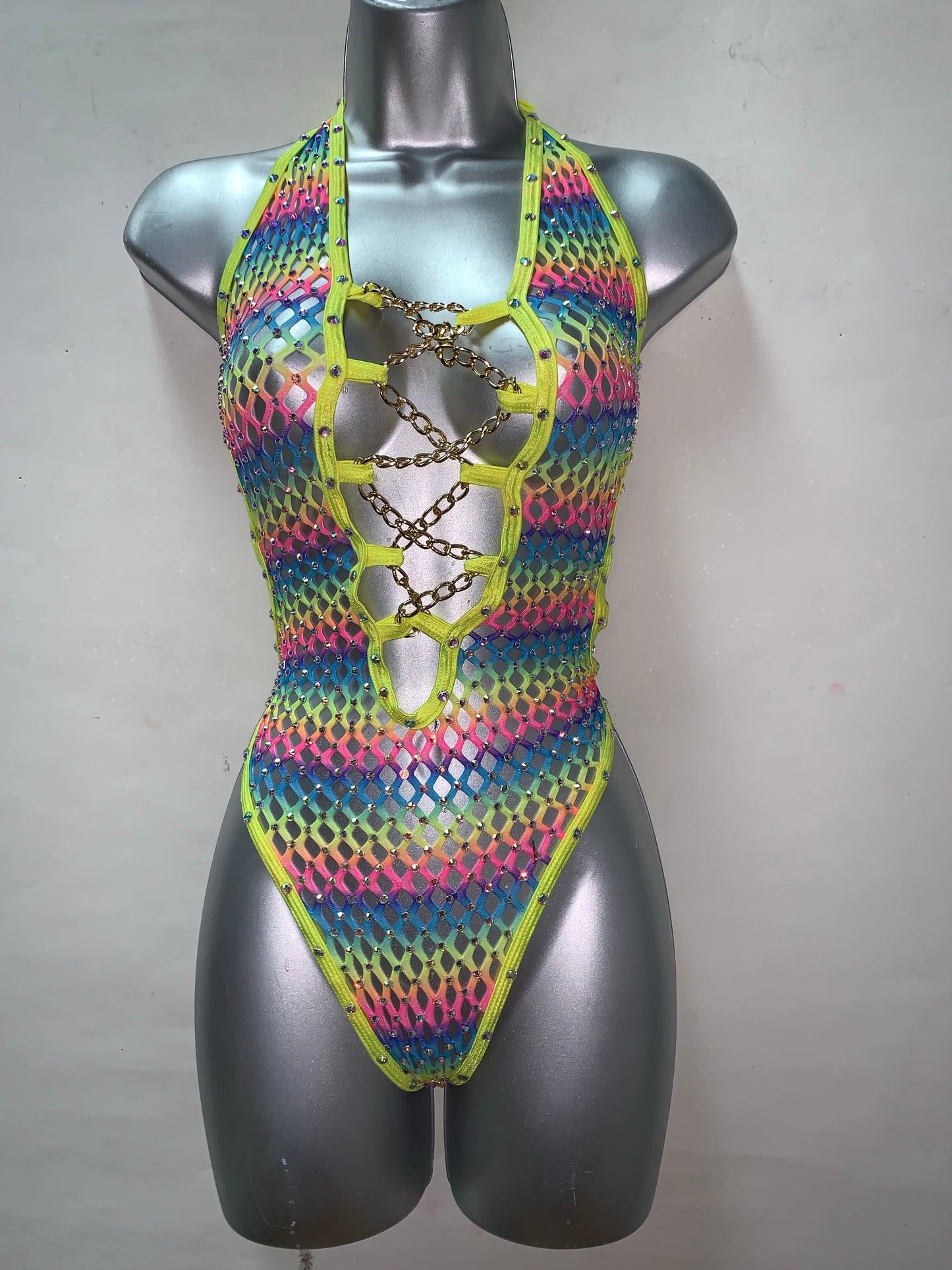 One Piece Rhinestone Ensemble