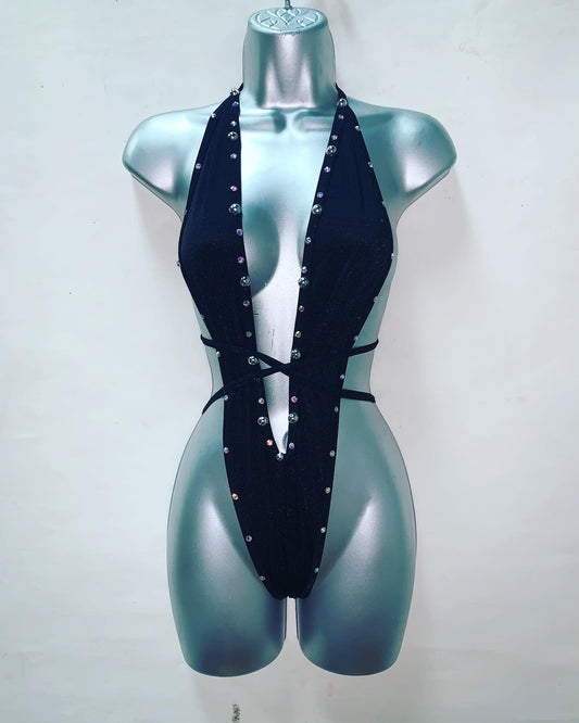 One Piece Rhinestone Ensemble