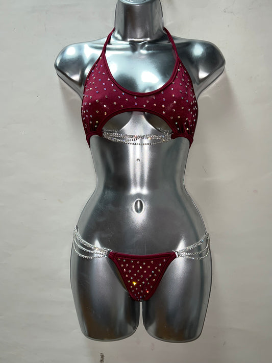 Two Piece Rhinestone Set