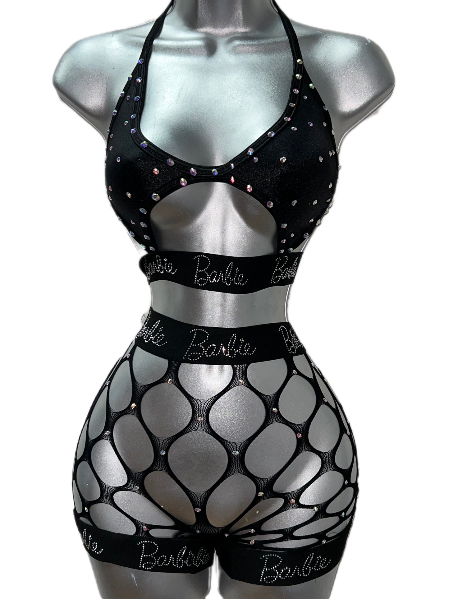BARBIE TWO PIECE NET SHORTS