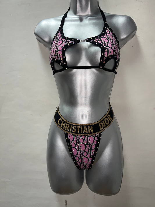 Two Piece Five StR Thong Set