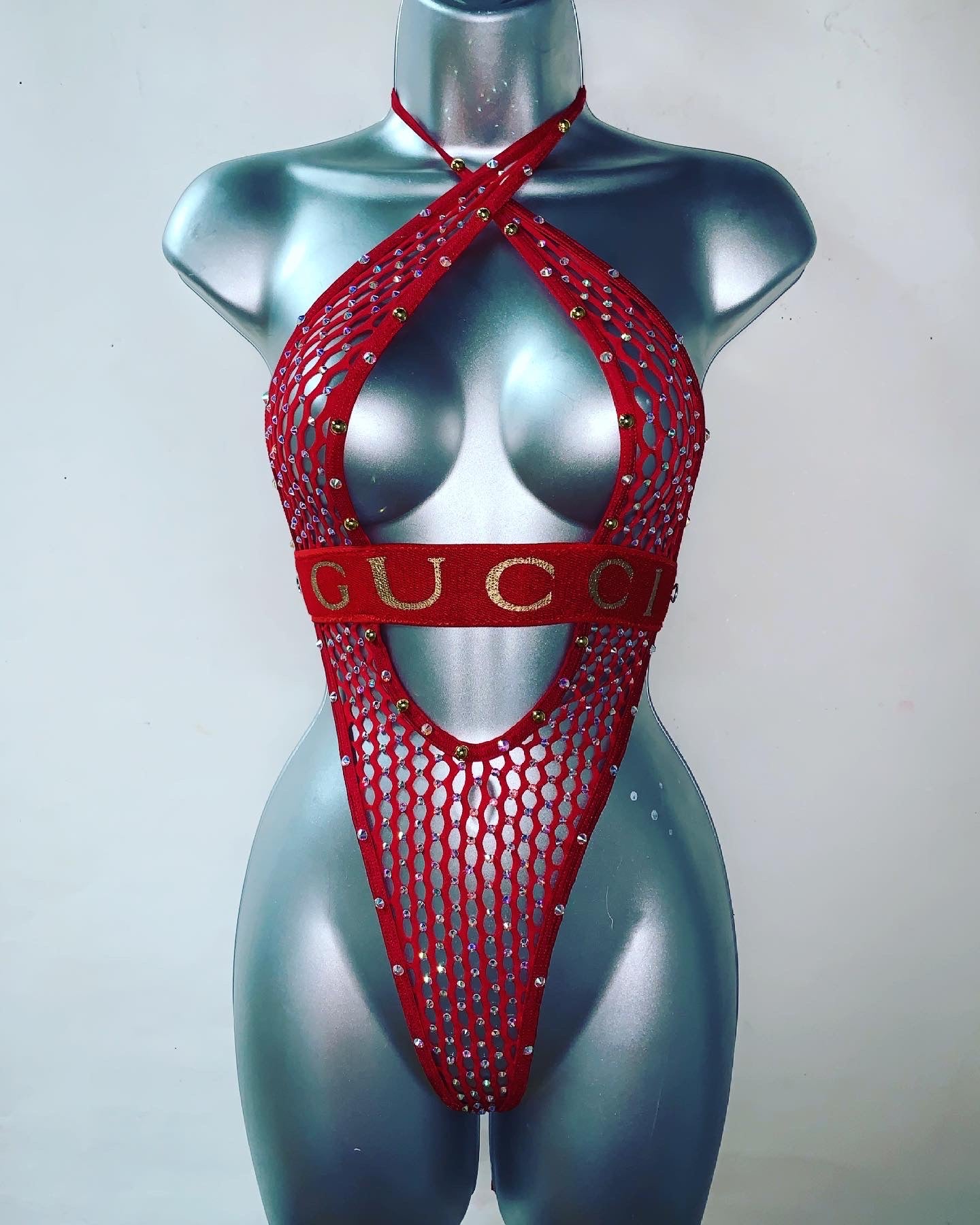 One Piece Rhinestone Ensemble
