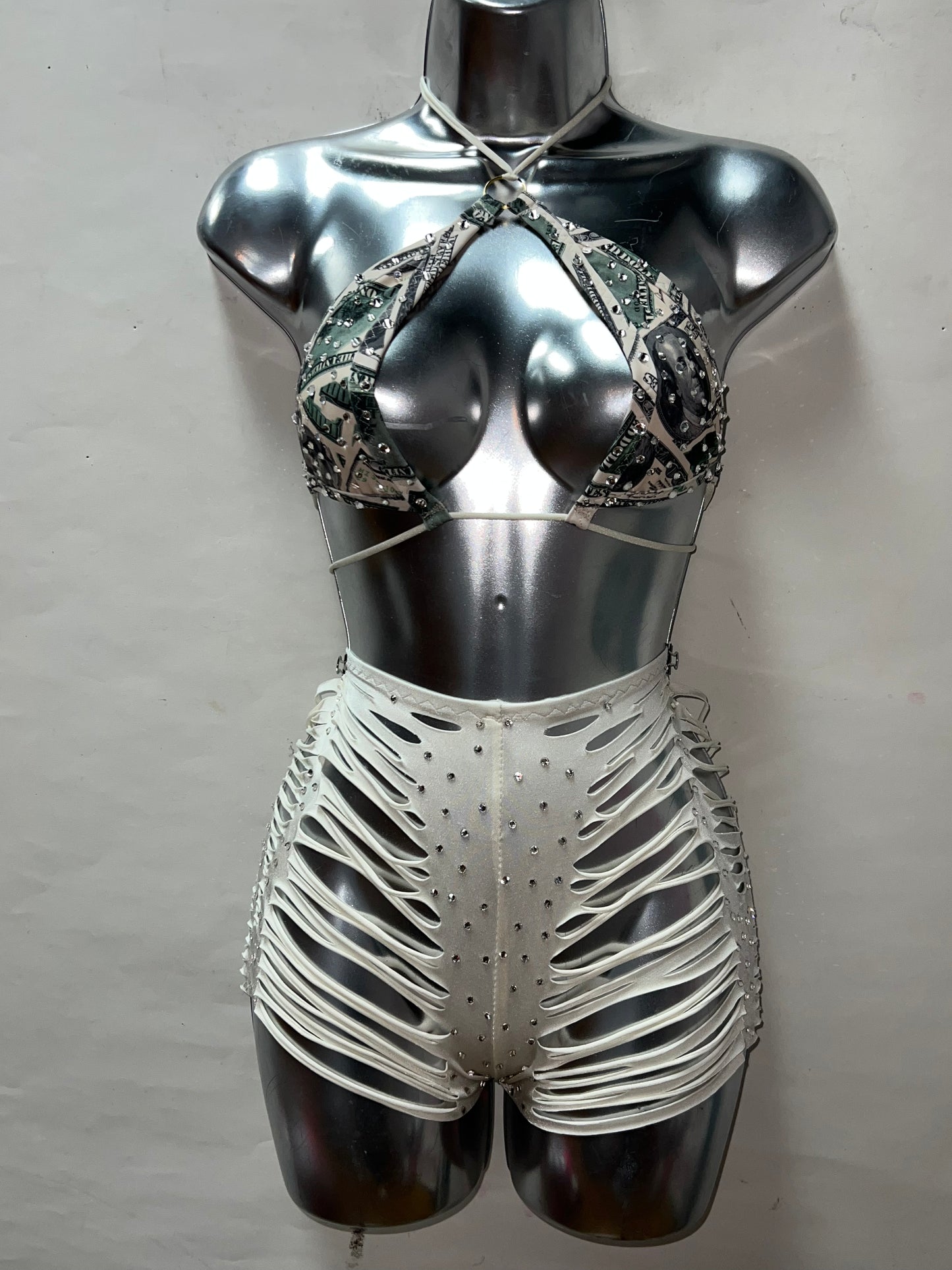 TWO PIECE MONEY SHORTS SET