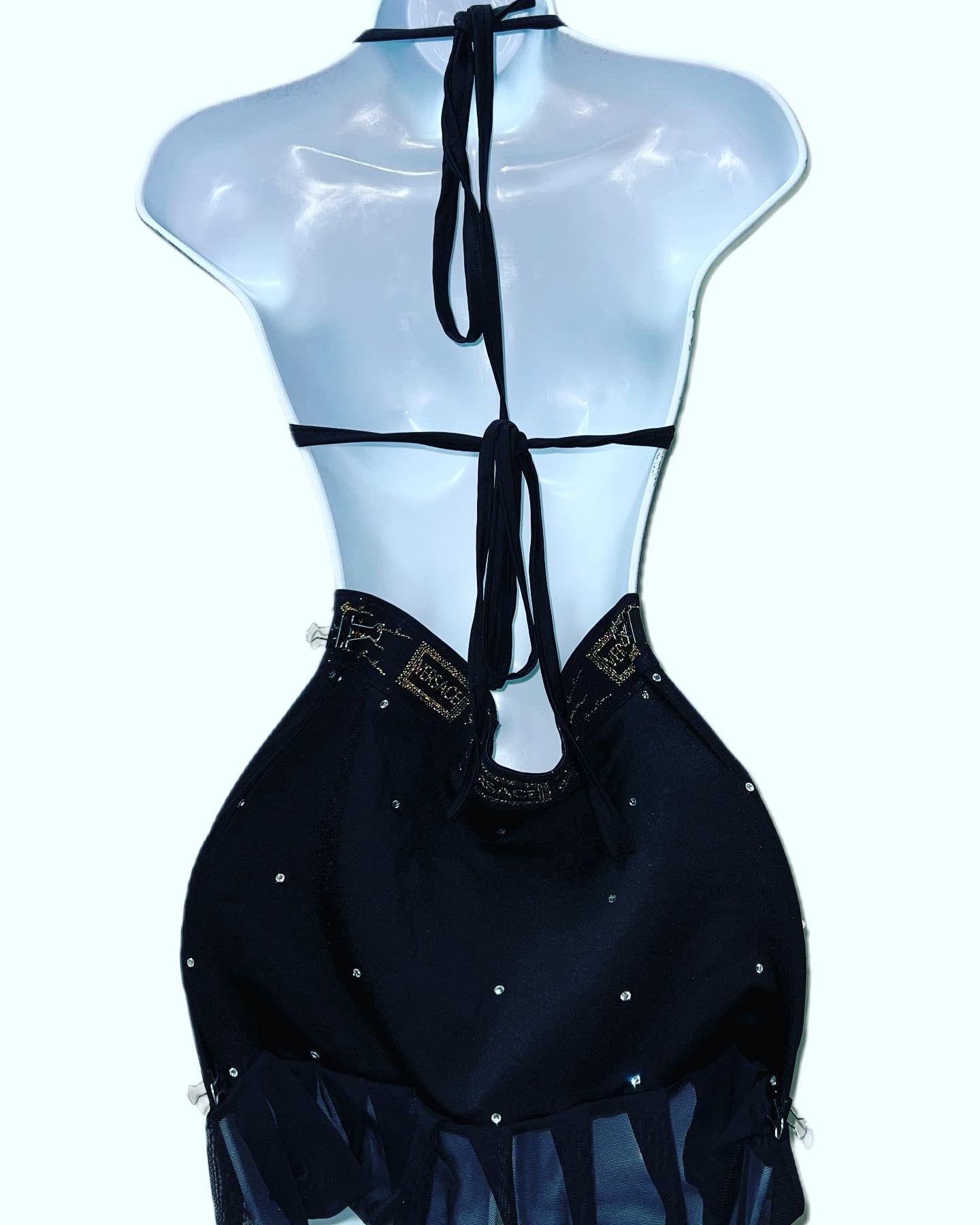 Two Piece Blk Skirt Set