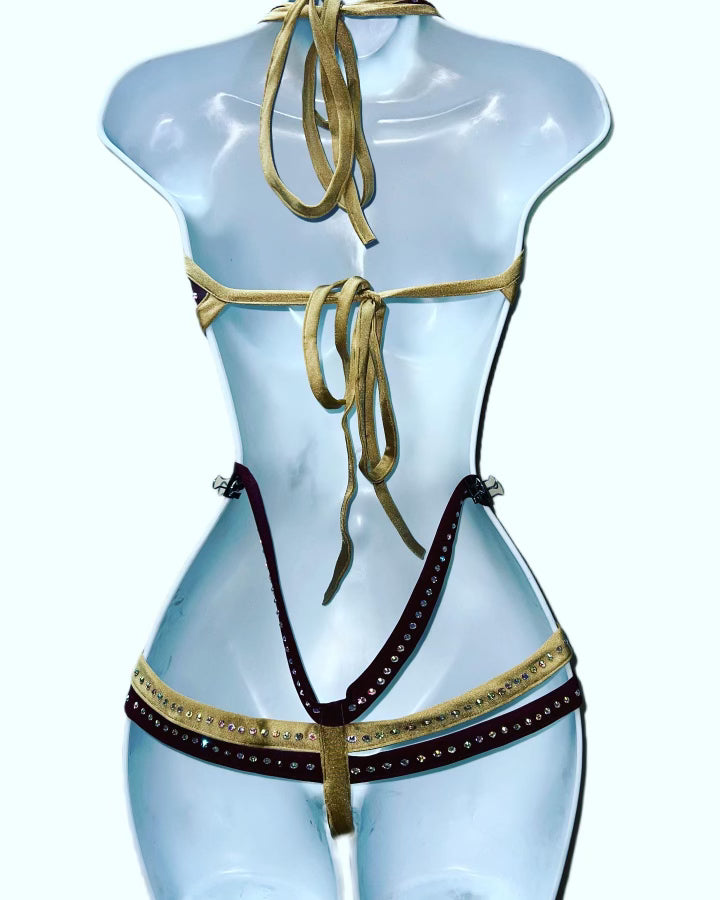 ONE PIECE GOLD AND GARNET