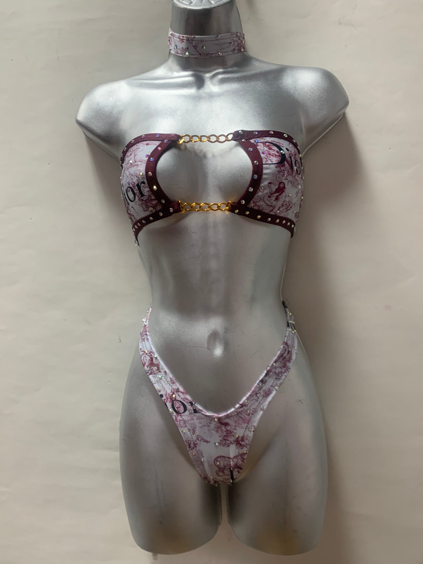 Two Piece Chain Short Set