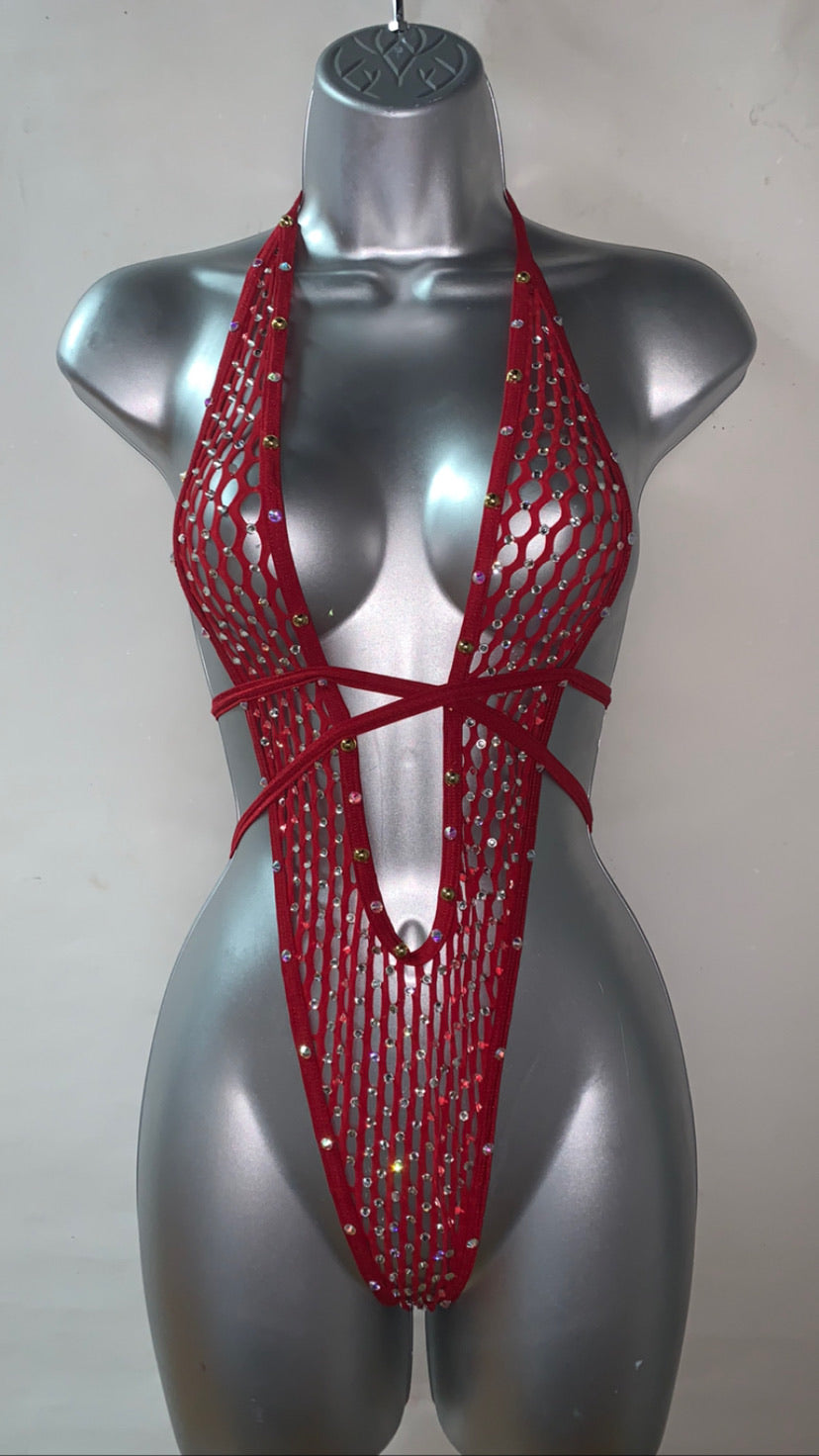 One Piece Rhinestone Ensemble