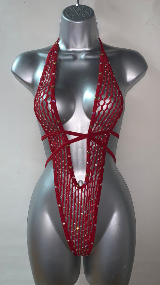 One Piece Rhinestone Ensemble
