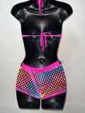 Two Piece Fishnet Set