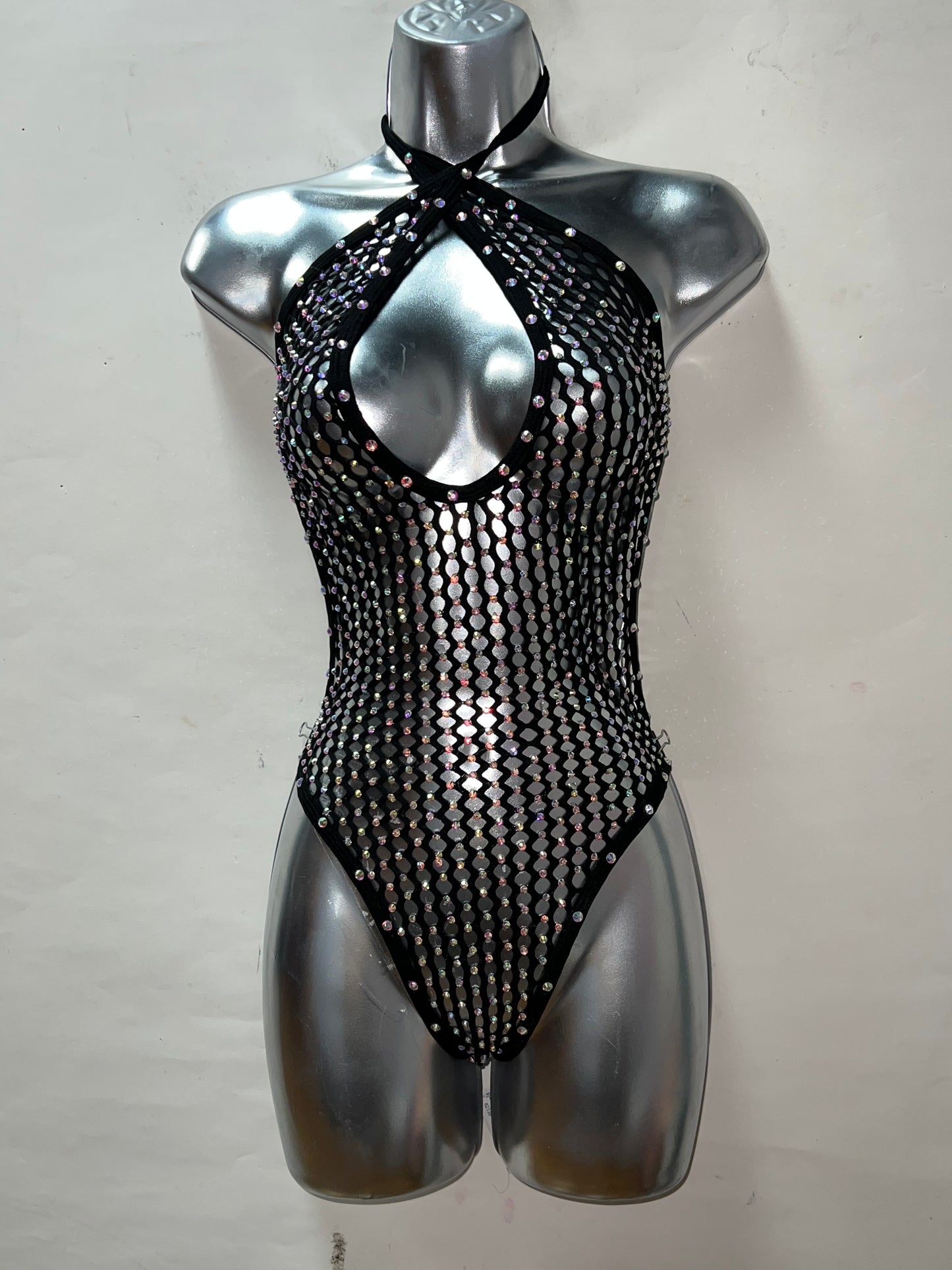 One Piece Black Fishnet