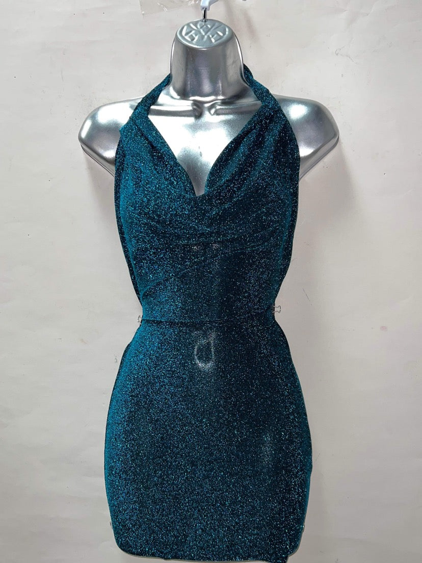 BLUE SPARKLY DRESS