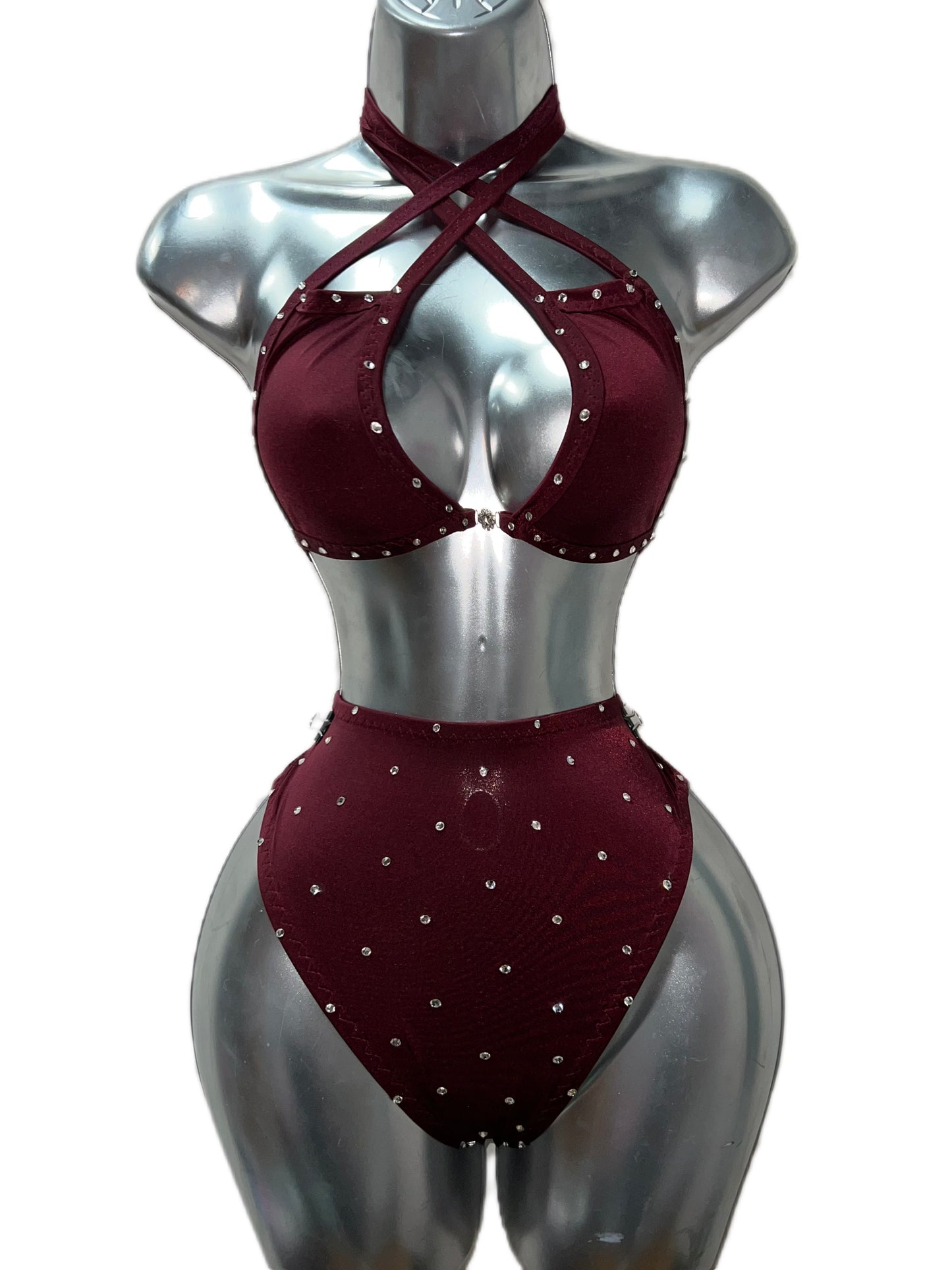 BURGUNDY TWO PIECE