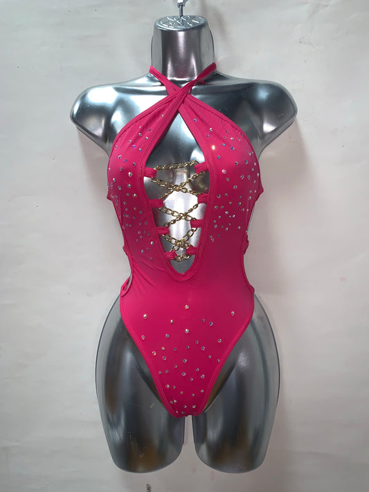 One Piece Rhinestone Ensemble