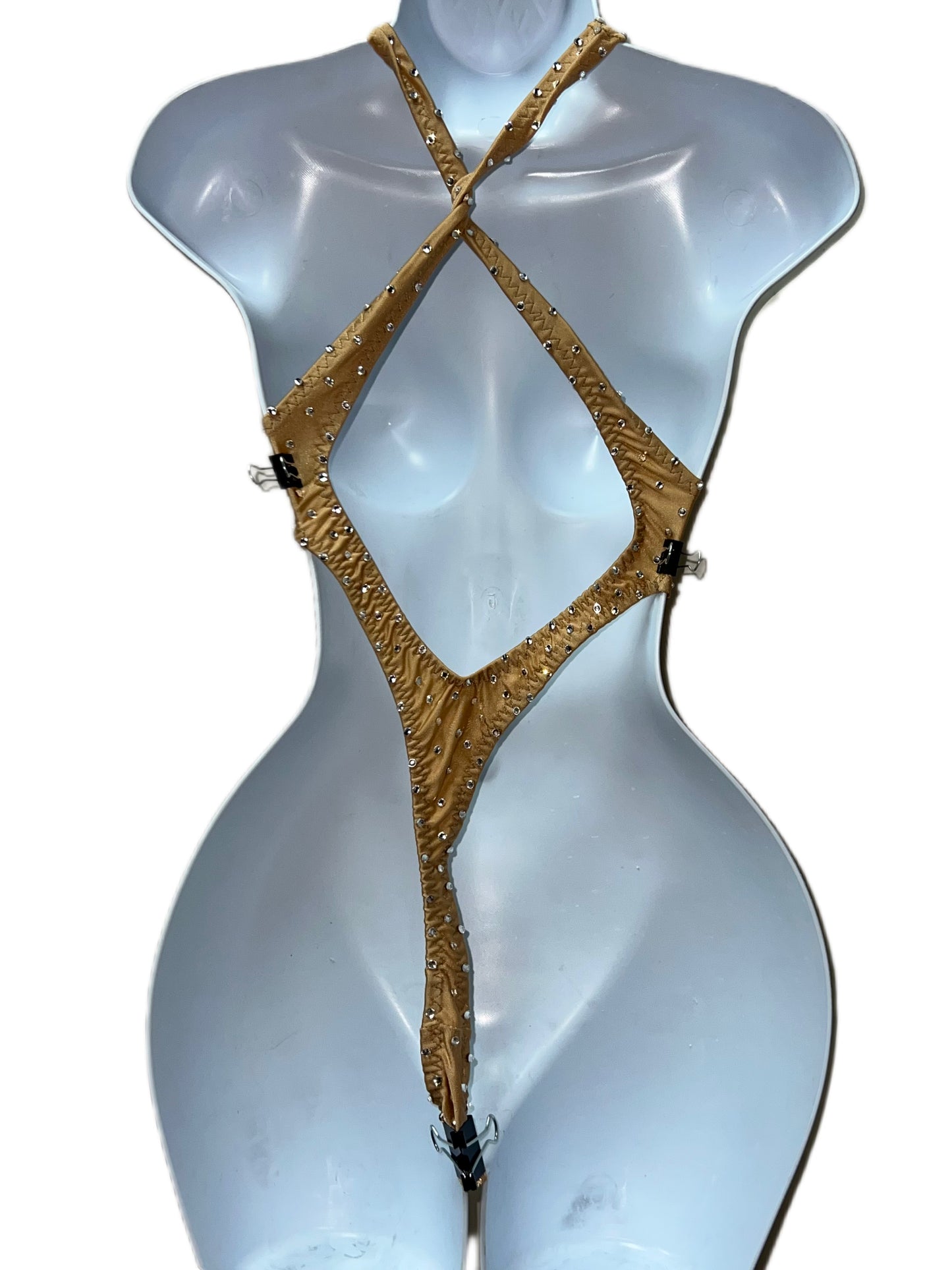 GOLD ONE PIECE BODYSUIT