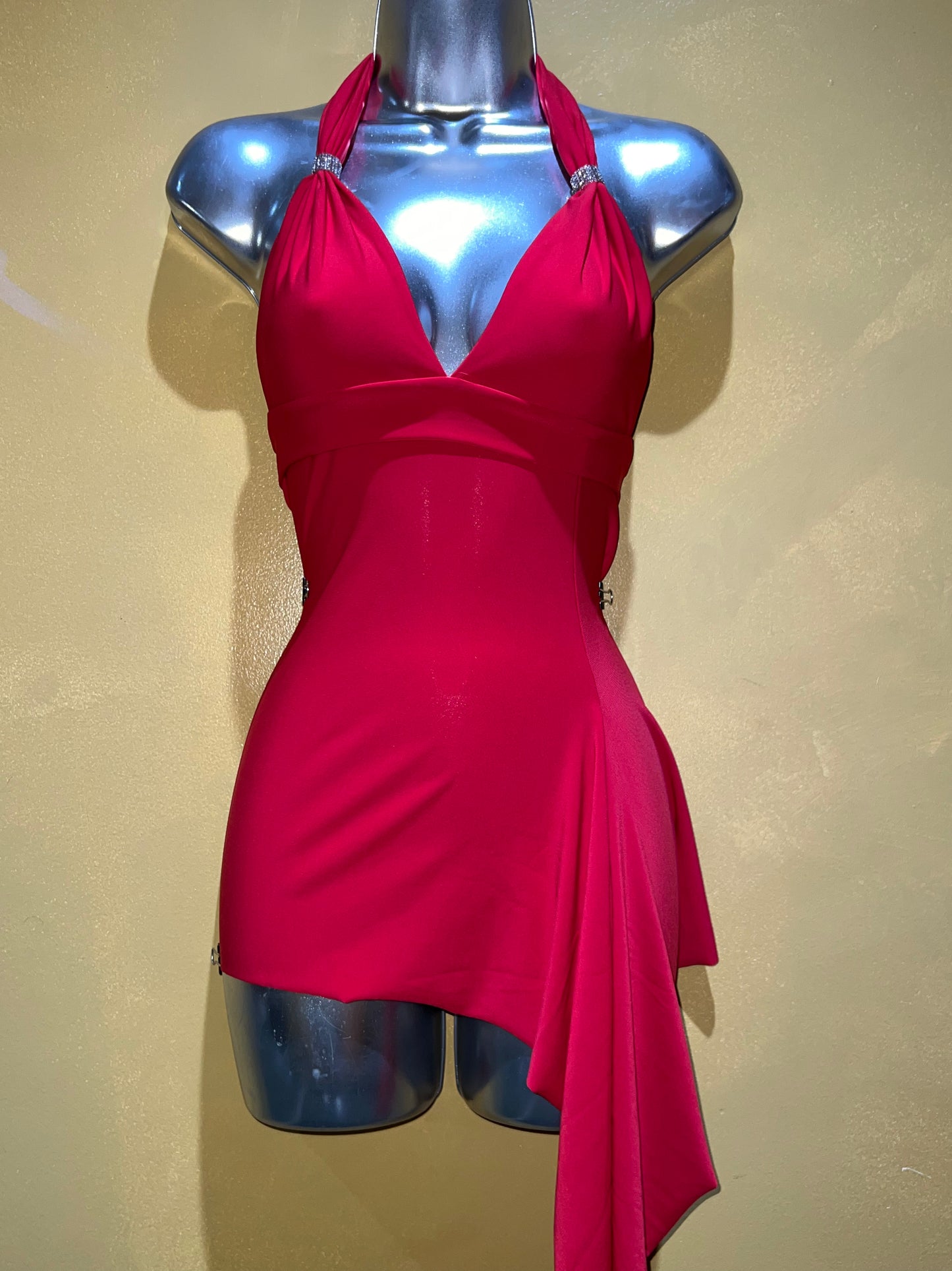 Asymmetrical Halter Dress