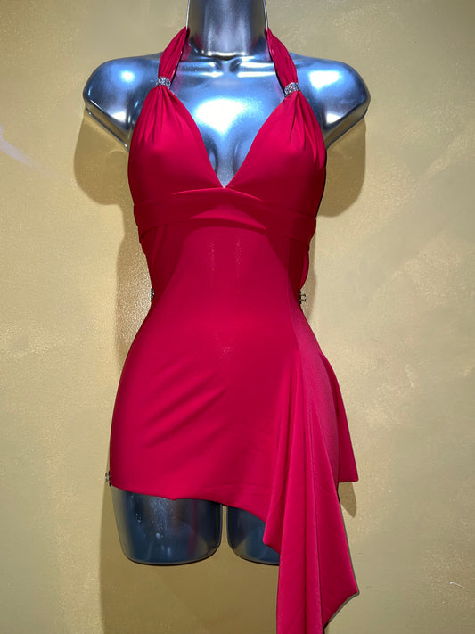 Asymmetrical Halter Dress