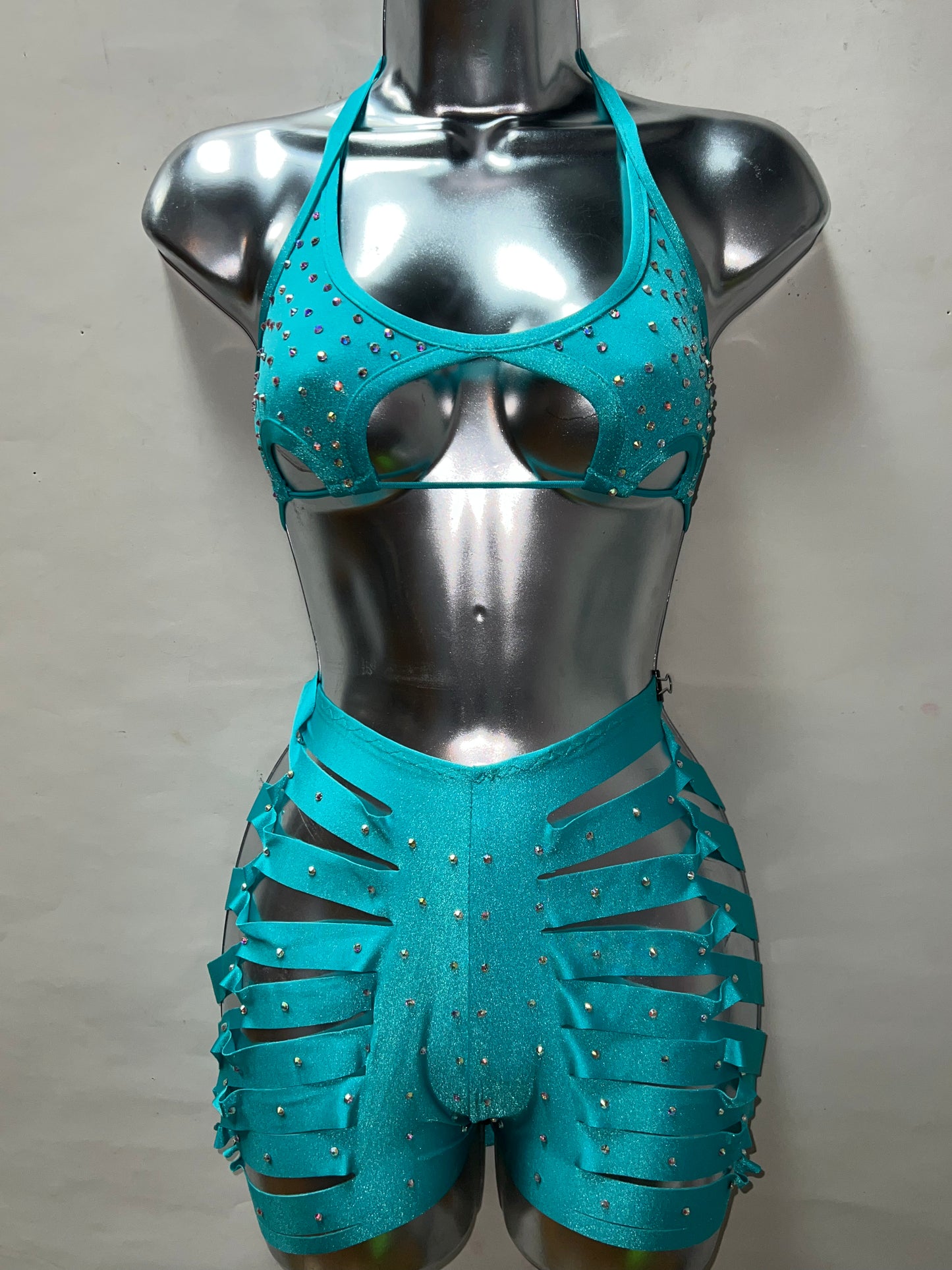 TwoPiece Star Short Set w/Slit Shorts