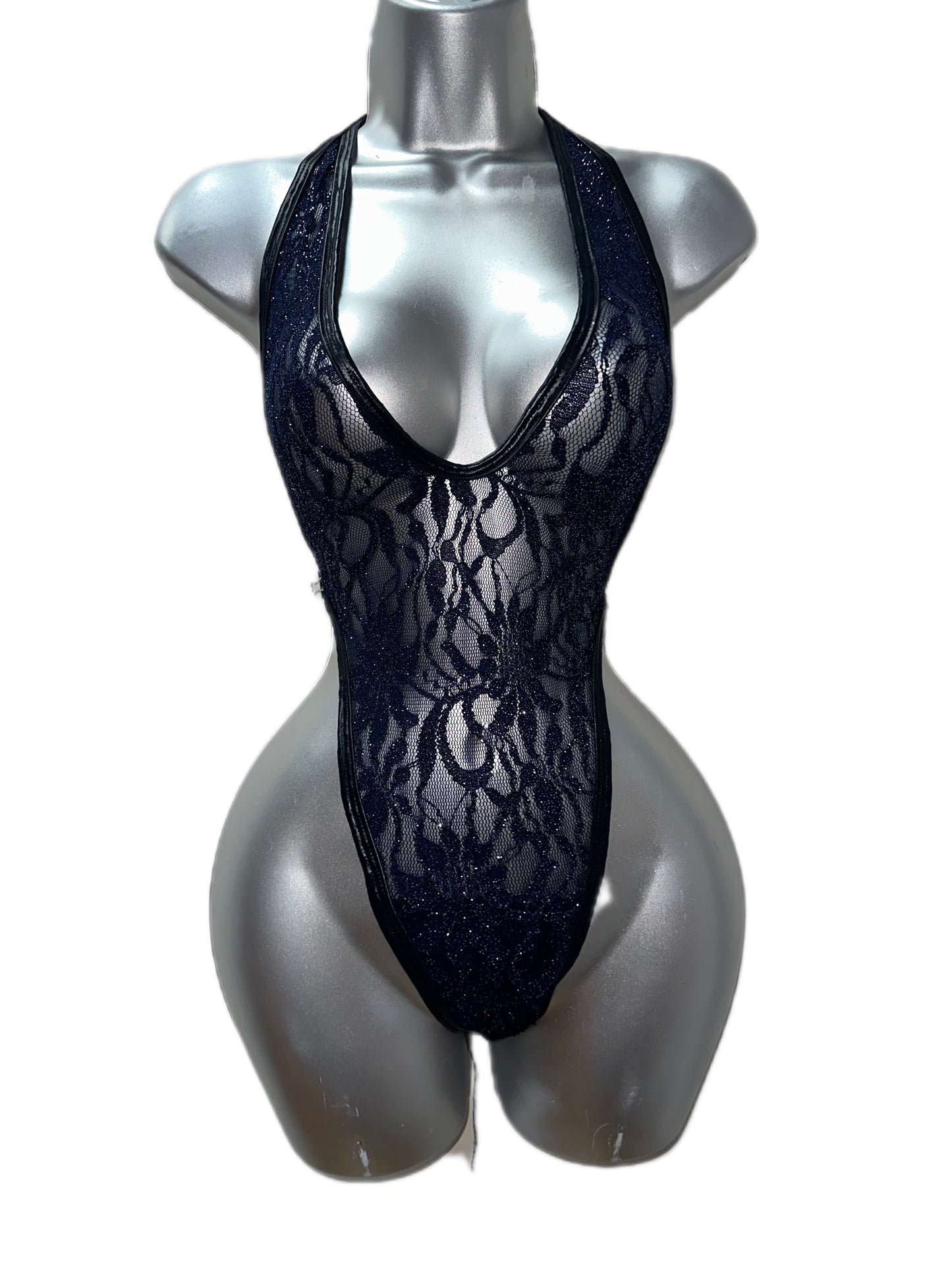 Navy Laced One Piece