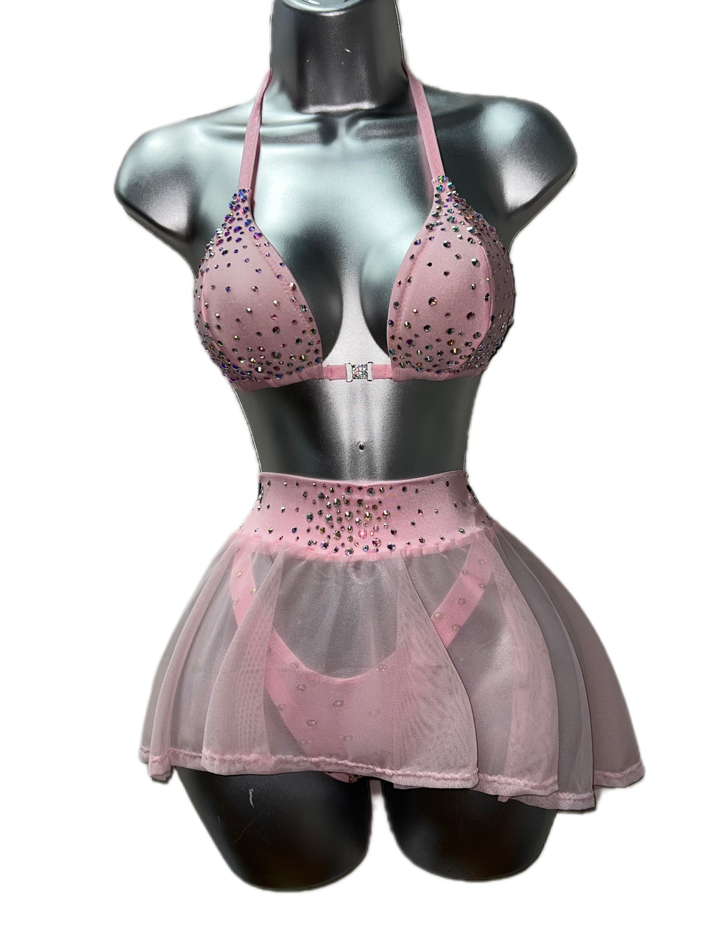 FOUR PIECE PINK SKIRT SET