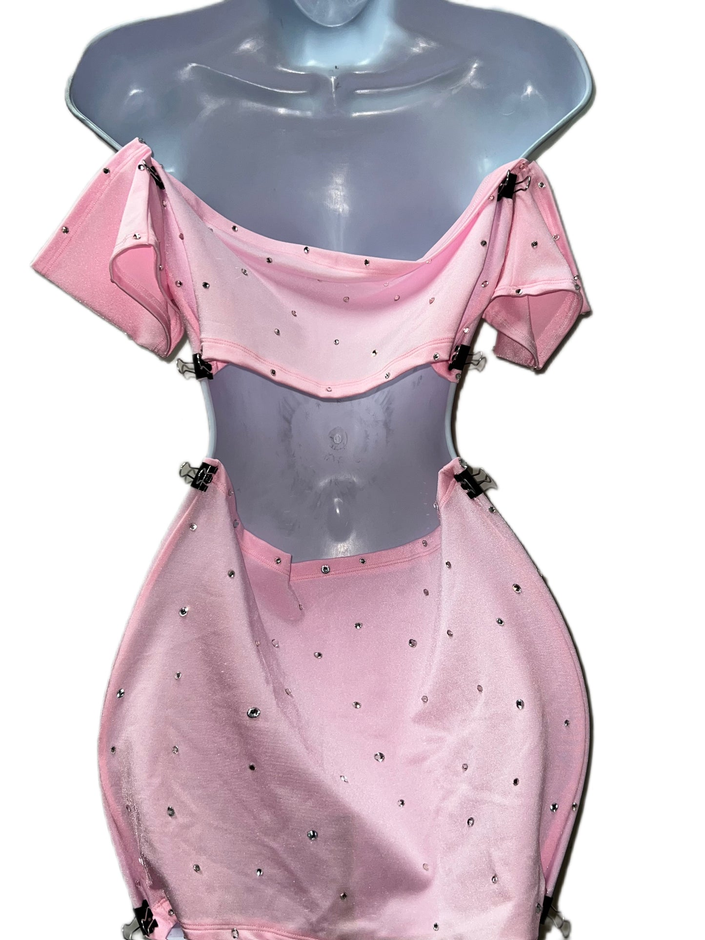 Two Piece Pink Skirt Set