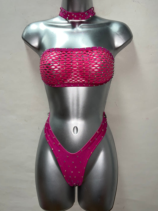 Three Piece Hot Pink Set