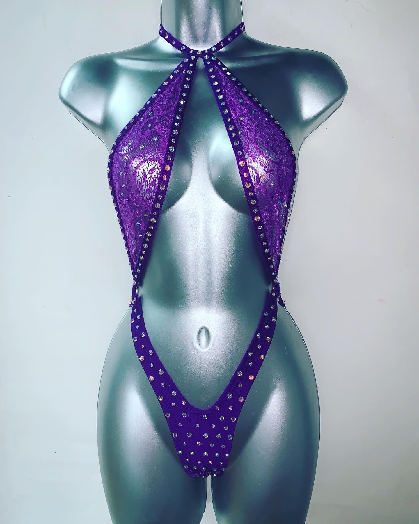 One Piece Rhinestone Ensemble