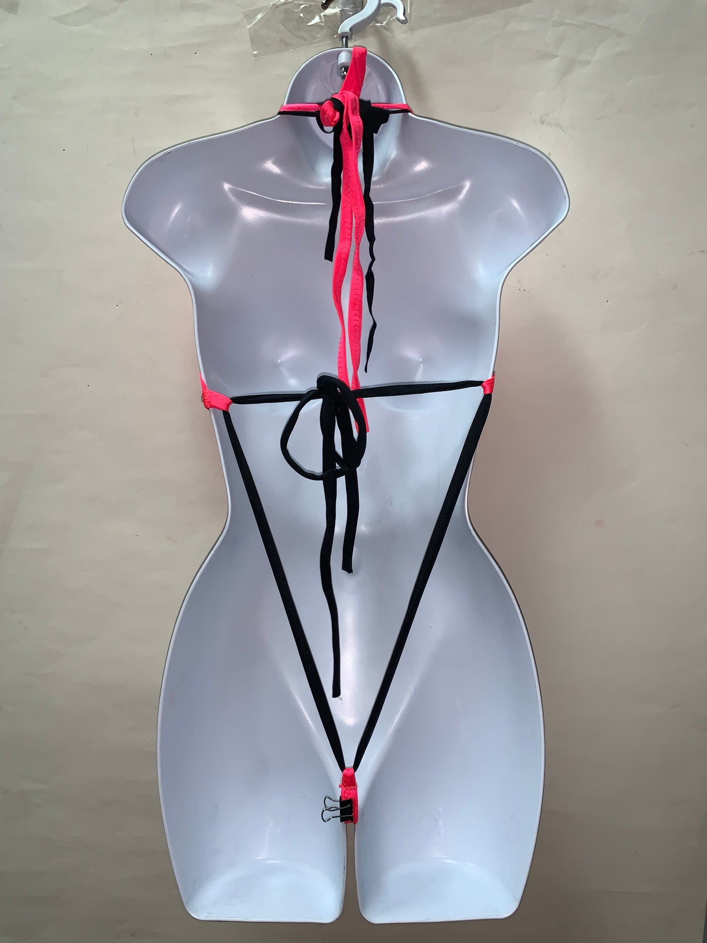 PINK AND BLACK DESIGNER ONE PIECE