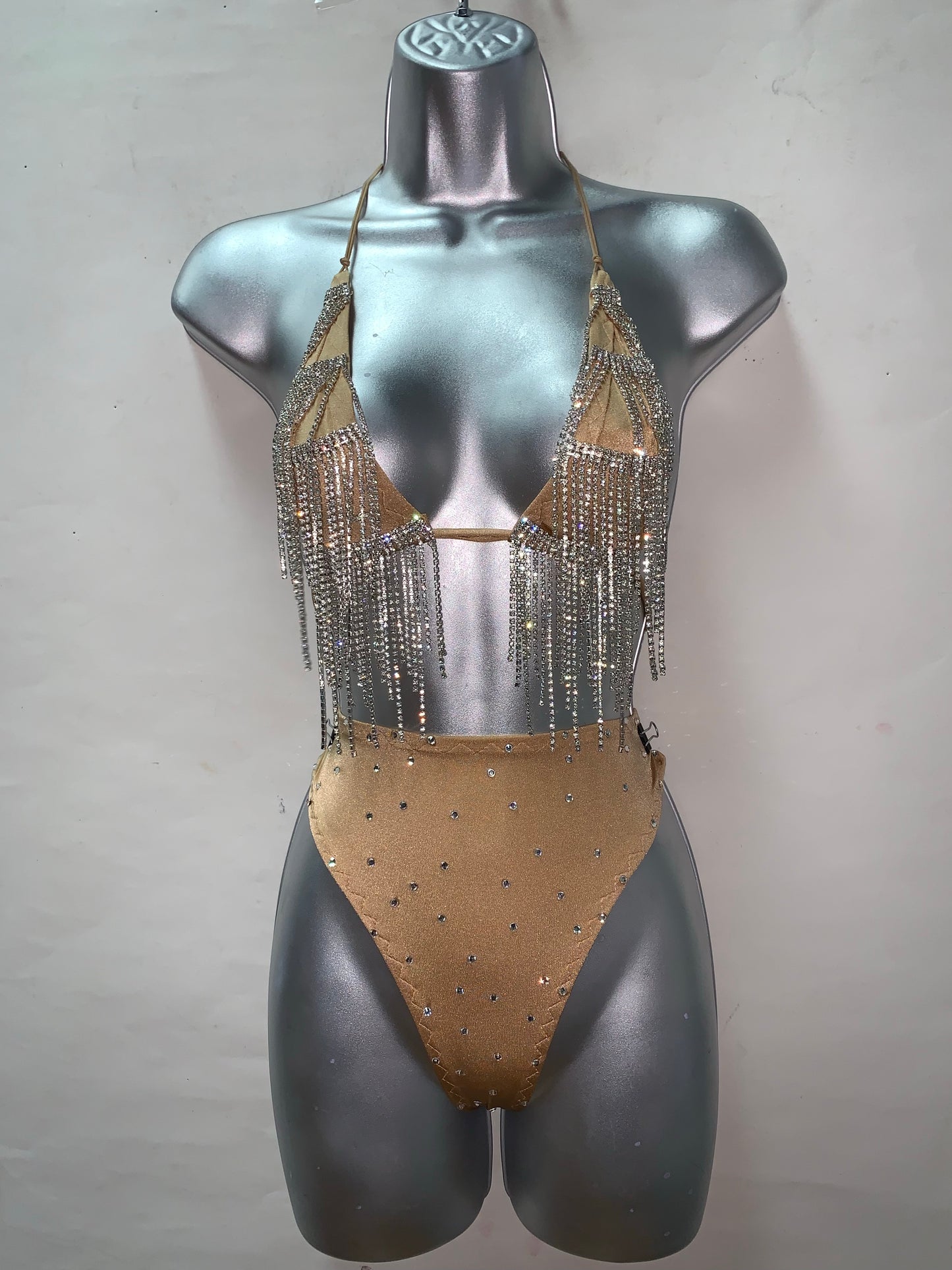 NUDE FRINGE SET