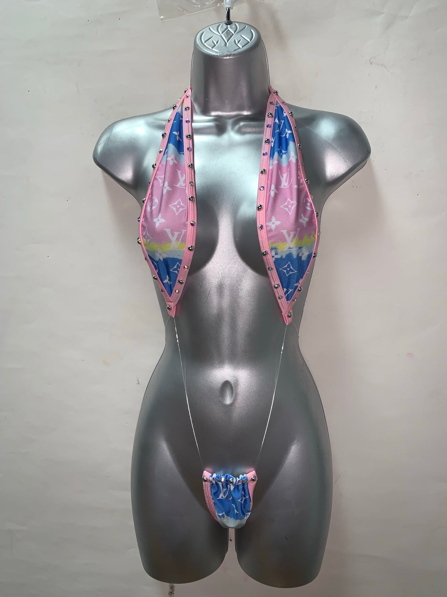 One Piece Rhinestone Slingshot