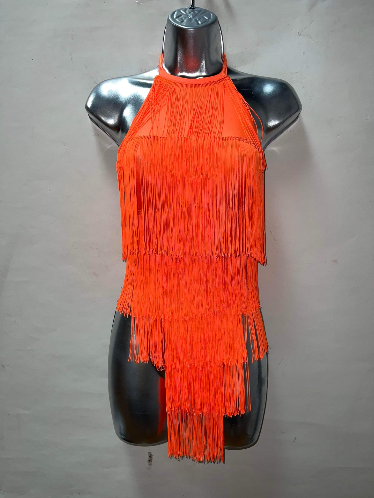 ORANGE FRINGE ONE PIECE