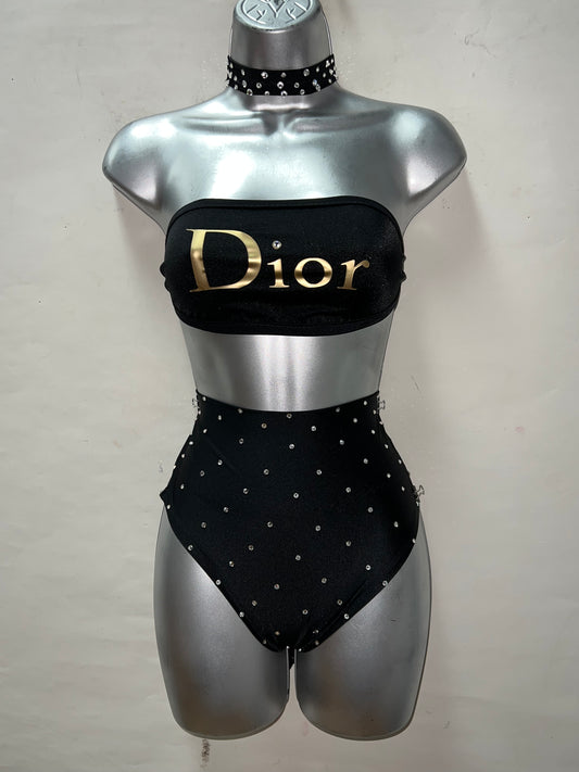 Three Piece High Waist Set