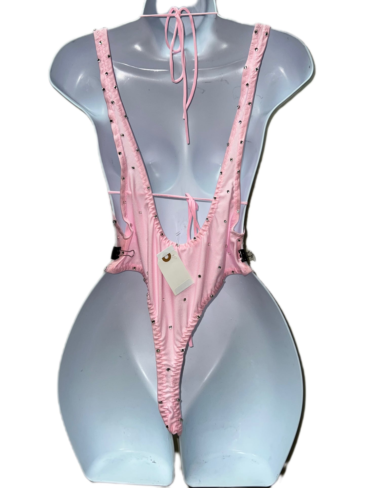 BABY PINK MESH TWO PIECE SET