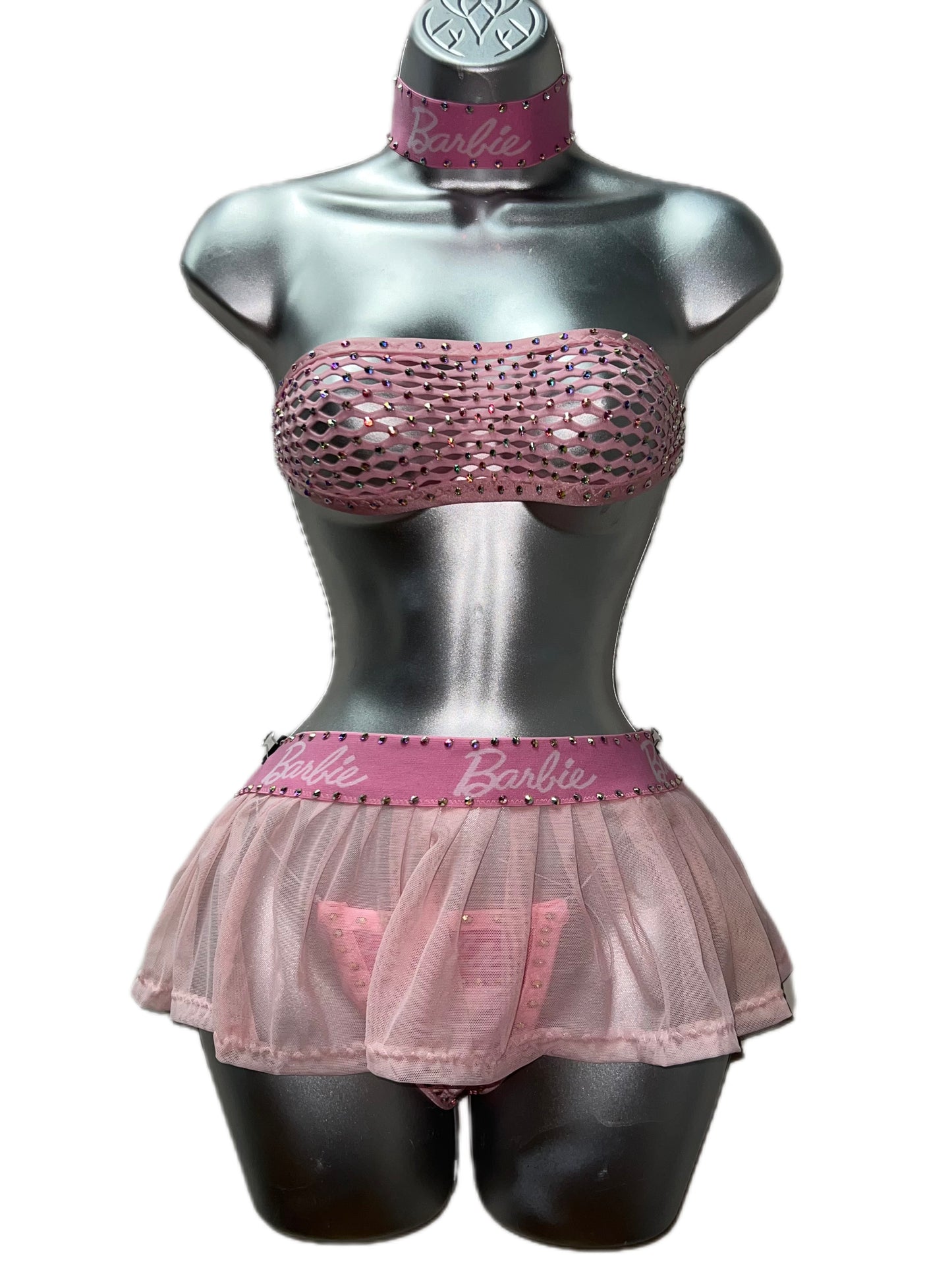 PINK THREE PIECE SKIRT SET