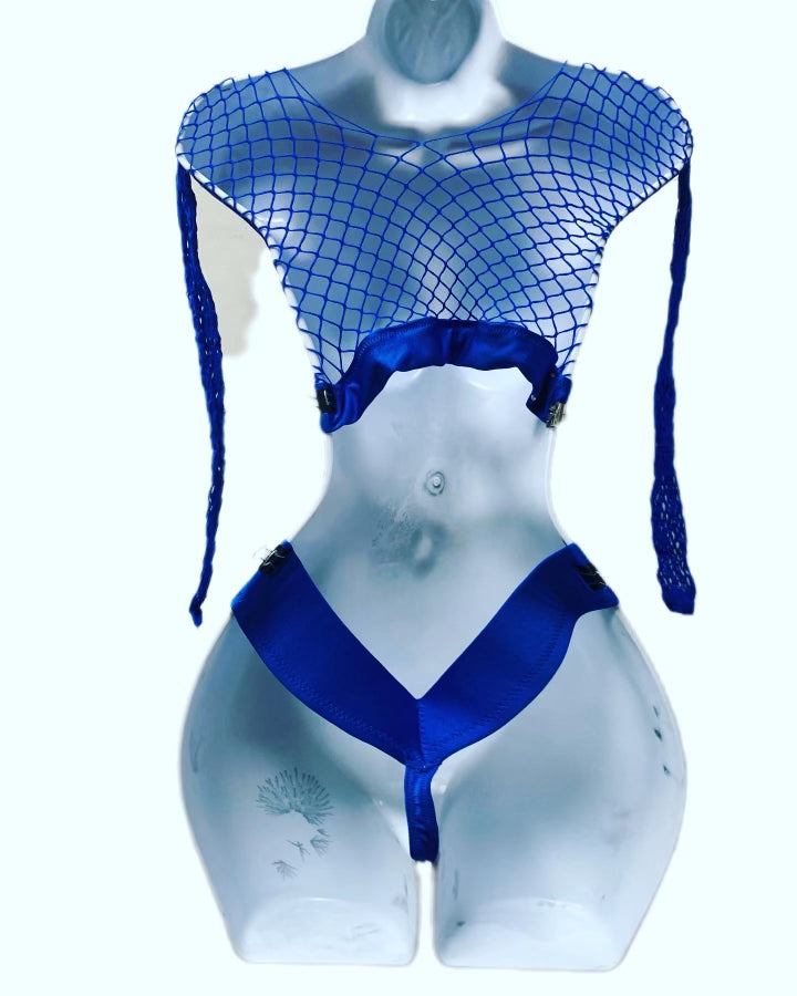 BLUE NET TWO PIECE