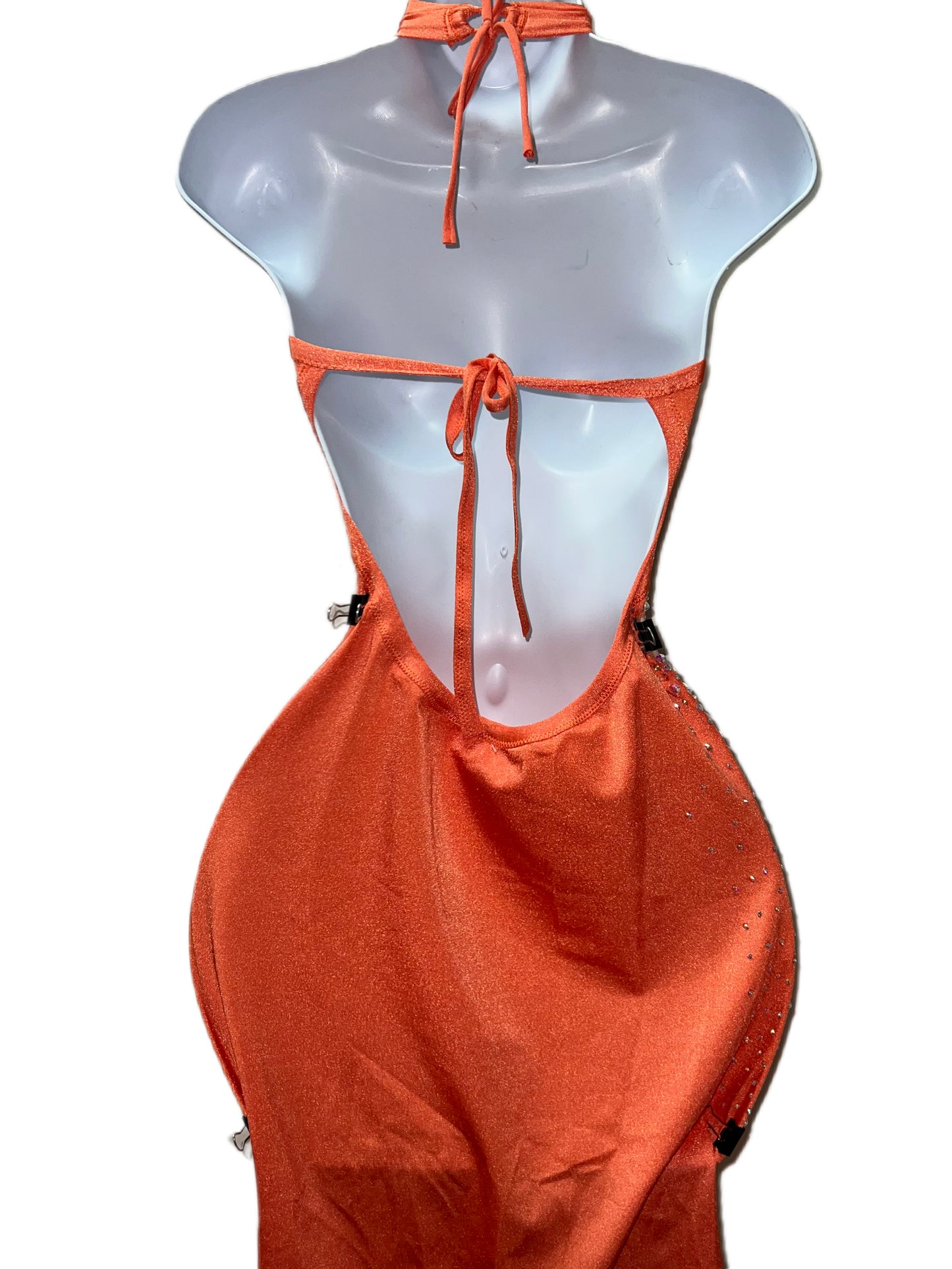 Rhinestone Lycra/Mesh Dress