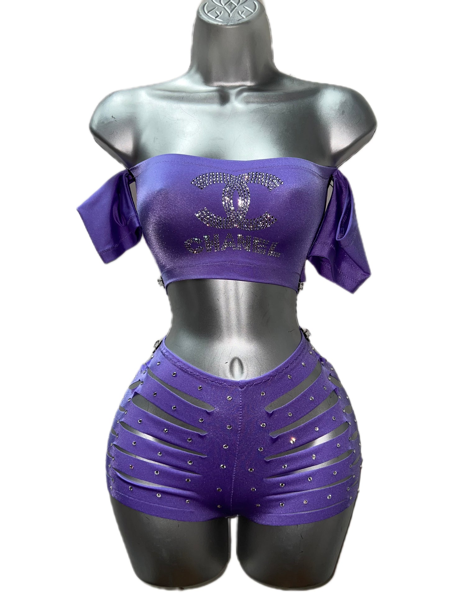 PURPLE SHORT SET