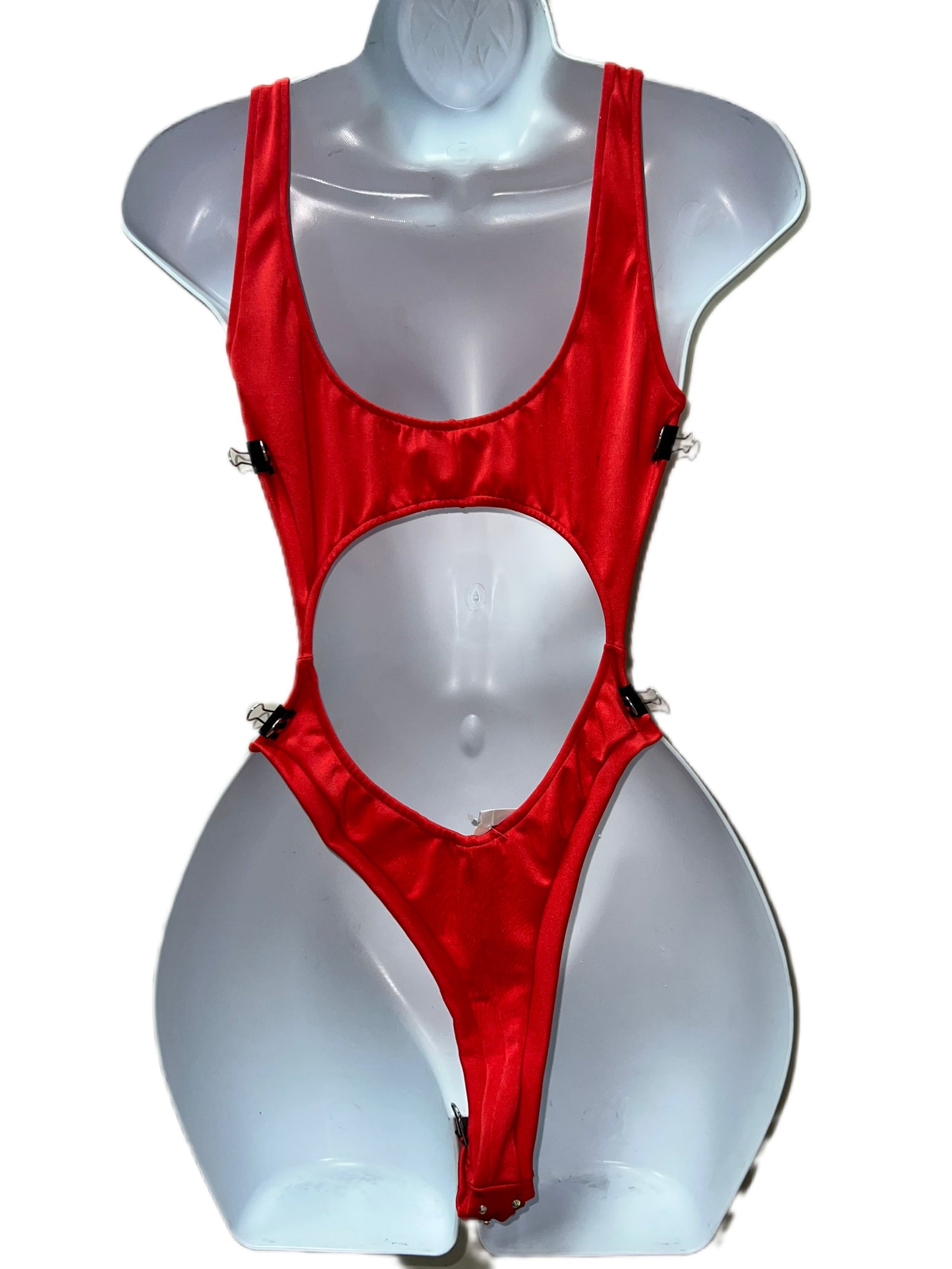 RED ONE PIECE BODYSUIT